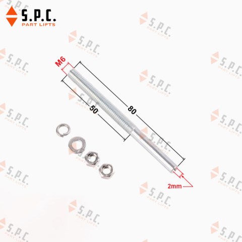 หัวยึดสลิงประตูลิฟต์แบบแท่ง 2 มม. Door Rope Socket PRO-1288 อะไหล่ลิฟต์