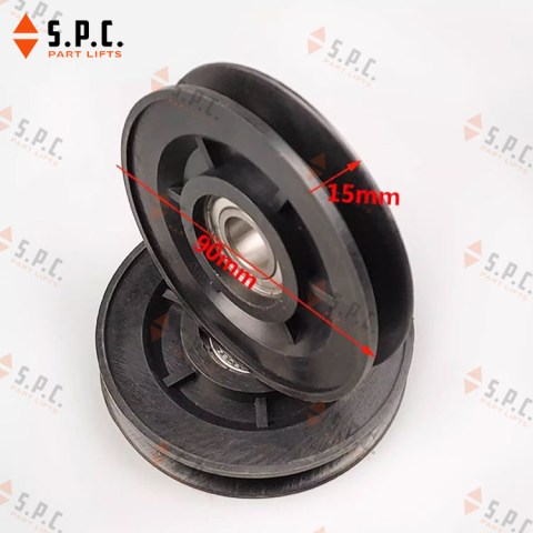 โรเลอร์ประตูลิฟต์ Door Roller 90*10*6202 PRO-1337 อะไหล่ลิฟต์